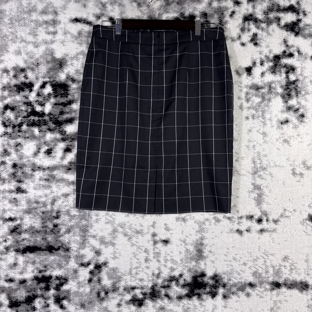 Brooks Brothers Skirt Womens Size 12 Black Square Office Dressy Smart Business
